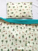 Set chăn ga gối đệm bằng vải muslin vải xô mềm mại